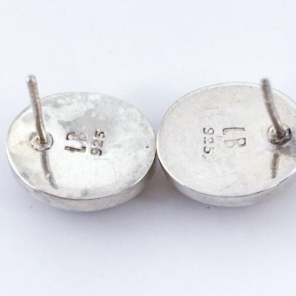 Vintage Sterling Silver 925 Brown Faceted Smoky Quartz Stud Earrings - Picture 6 of 9